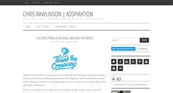 Desktop Screenshot of chrisrawlinson.com